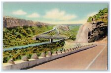 c1930's Highway US 90 Crossing Pecos River River Road TX Vintage Postcard picture