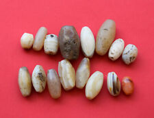16 Antique ancient banded agate Carnelian beads-middle eastern-100 grams picture