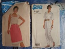 Vintage Lot Of 2. Sewing Patterns. 8585. 5035. Super Saver & See & Sew. picture
