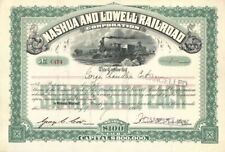 Nashua and Lowell Railroad Corp. - 1911-1920 Stock Certificate - Railroad Stocks picture