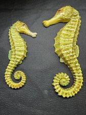 VTG Pair Hand Painted Seahorse's Wall Art, made for Charlotte Int'l Trade Inc. picture