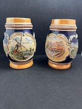 Vintage early 1960’s German beer mugs, Amsterdam and Passo Spluga, pre-owned picture