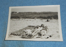 1969 Photo Pretty Lady With Sunglasses & Bikini Lies On Beach 3