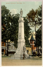 Soldiers Monument, Cambridge, Ohio OH Vintage Postcard picture