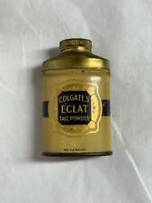 Vintage Colgate's Eclat Talc Powder Sample Size Powder Advertising Tin picture