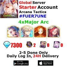 [Global][INST] Arcana Tactics Starter Account 4xMajor Arcana 7300+Jewels #FU picture