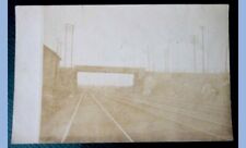 1906 antique PHILADELPHIA PA PRR RAILROAD TRACKS rppc,photo pc picture