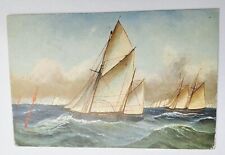 Antique 1908 Sailing Ship Posted in Canada picture