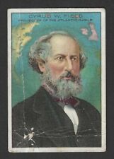 c1910's T68 Tobacco Card - Pan Handle Scrap Men of History - Cyrus W. Field picture