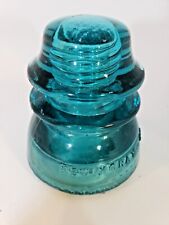  Hemingray-42 Heavy Blue/Green Glass Electric Insulator Paperweight , Vintage  picture