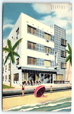 1950s MIAMI BEACH FL STARLITE HOTEL APARTMENTS OCEAN ADVERTISING POSTCARD P2100 picture
