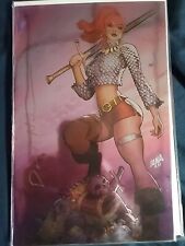 IMMORTAL RED SONJA #1 DAVID NAKAYAMA EXCLUSIVE FULL FOIL VIRGIN NM+ SIGNED picture