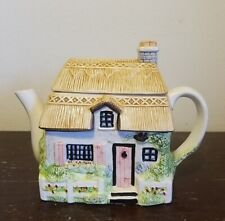 Vintage Thatched Roof House Teapot picture