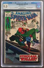 AMAZING SPIDER-MAN #90 CGC 9.0 OW-W MARVEL COMICS 1970 - DEATH OF CAPTAIN STACY picture