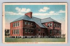 Wollaston MA-Massachusetts, Massachusetts Fields School, c1923 Vintage Postcard picture