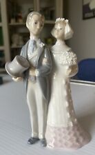 Lladro Porcelain Bride and Groom Figurine #4808 Retired Made in Spain Vintage picture