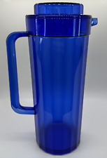 Tupperware Preludio Tall Drink Pitcher 2003B Watercolor Sapphire Blue *Imperfect picture