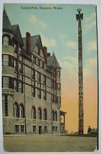 Tacoma WA Totem Pole Old 1910-20s Washington Postcard picture