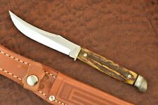 VINTAGE CASE XX USA 1930-1964 AWESOME STAG FIXED BLADE KNIFE 523-3 1/4 (16373) picture