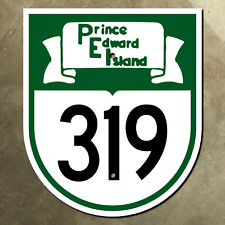 Prince Edward Island provincial highway 319 route marker road sign Canada 1960s picture