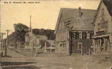 Monmouth Maine ME Main Street Scene c1910 Vintage Postcard picture