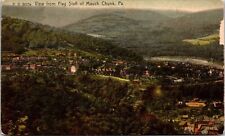 View From Flag Staff Mauch Chunk PA Pennsylvania Antique Postcard PM Cancel UDB picture