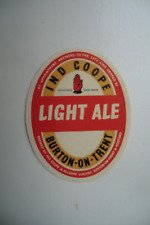 IND COOPE ALLSOPP BURTON & ROMFORD LATE KING GEORGE VI LIGHT ALE BREWERY LABEL picture