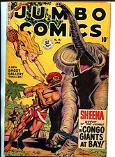 Jumbo #131 1950-Fiction House-Sheena-Hawk-Ghost Gallery-Elephants-VG picture