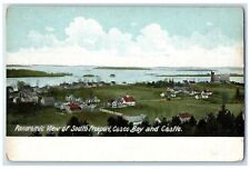 c1905's Panoramic View Of South Freeport Casco Bay And Castle Maine ME Postcard picture