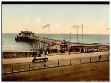 England. Hastings. The Pier. Vintage photochrome by P.Z, photochrome Zurich p picture