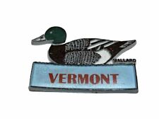 Vermont State Rubber Fridge Magnet Mallard Duck Souvenir Magnetic Collectibles picture