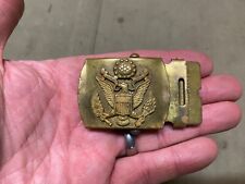 ORIGINAL WWII US ARMY INFANTRY OFFICER M1938 TROUSERS WAIST BELT BUCKLE picture
