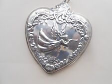 Wallace Sterling Christmas Ornament Heart 1994       9 picture