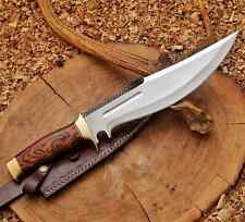 Custom Handmade Movie Replica Hunting Knife With Leather Sheath picture