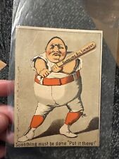 1880’s H804-7 Gargling Oil Baseball Victorian Card Trimmed picture