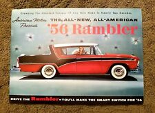 1956 Rambler All-New All-American Make The Smart Switch for '56 ORIGINAL BROCHUR picture