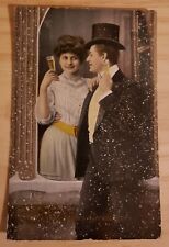 USED 1911 New Season's Greetings Victorian Era Celebration Postcard New Year's  picture
