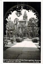 St Augustine RPPC Real Photo Ponce De Leon Hotel From Lightner 1950 FL  picture