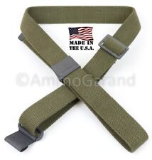 M1 Garand Sling OD Green Cotton Web USGI Spec WWII-Current Rifle use *US Made picture