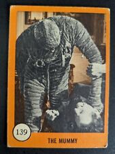 1961 Nu-Cards Horror Monster Trading Cards Lot Of 5. #93, 97, 120, 136, 139. picture