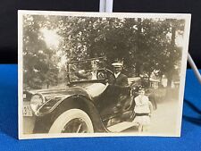 Family w/ Early Car 1916 IN Plate Antique Snapshot Photo - Marion Indiana picture