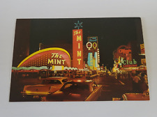 Vintage 1970's Casino Center Postcard Las Vegas Nevada The Mint, Hotel Fremont.. picture