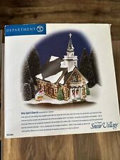 1999 Department 56 Holy Spirit Church Christmas Snow Village House 55003 picture