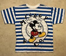 VTG 80s 90s Disney Mickey And Co Striped T-Shirt Sz 7/8 Mickey Mouse Shirt ✅ NWT picture