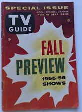 TV GUIDE SEPTEMBER 1955 / 1956 FALL PREVIEW picture