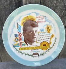 Vintage MCM Homer Laughlin JFK Collector PLATE President Kennedy Memorial USA picture