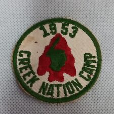 Boy Scouts 1953 Patch Creek Nation Camp Round 2.75