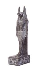RARE ANTIQUE ANCIENT EGYPTIAN Statue Anubis Jackal Afterlife Luck Hieroglyphic picture