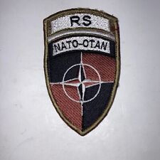 NATO Training Mission RS USA Army Tactical Patch Embroidered Hook And Loop picture