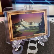 2023 Cardsmiths Bob Ross Series 1 Gray Mountain #15 Cold Foil Painting *RARE* picture